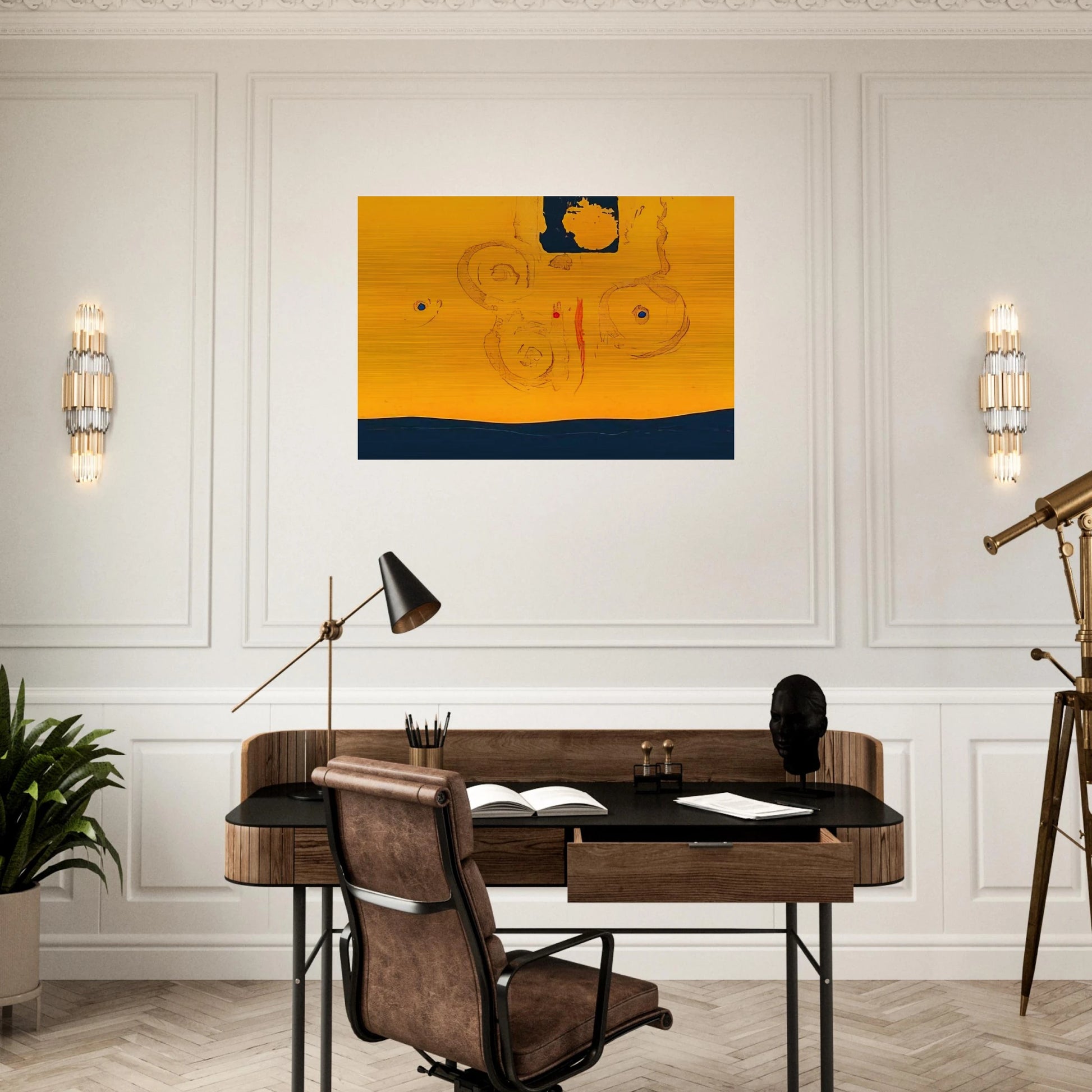 Plaza Real - 1988 - Helen Frankenthaler Brushed Aluminum Print - 70x100 cm / 28x40 inches | Helen Frankenthaler Aluminum Print | Helen Frankenthaler Prints
