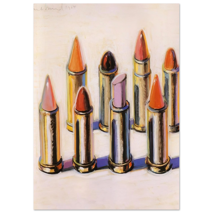 Wayne Thiebaud - Lipsticks - 1964 Wall Art - 60x80 cm / 24x32 inches - Fine Art Poster - -