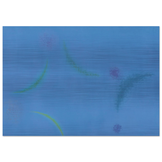 Energien im Blau - 1949 - Max Bill Brushed Aluminum Print - 70x100 cm / 28x40 inches | Max Bill Aluminum Print | Max Bill Prints