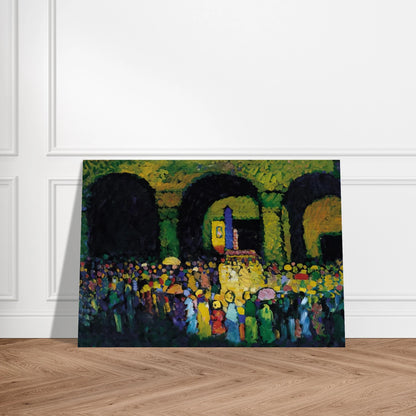 THE LUDWIGSKIRCHE IN MUNICH 1908 - Wassily Kandinsky Brushed Aluminum Print - 70x100 cm / 28x40 inches | Wassily Kandinsky Aluminum Print | Wassily Kandinsky Prints