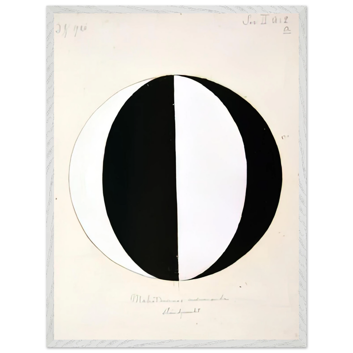 Hilma af Klint - THE MAHATMAS PRESENT STANDING POINT SERIES II NO 2A 1920 Wall art - A3 (29.7 x 42  cm) - Fine Art Poster-canvas - -