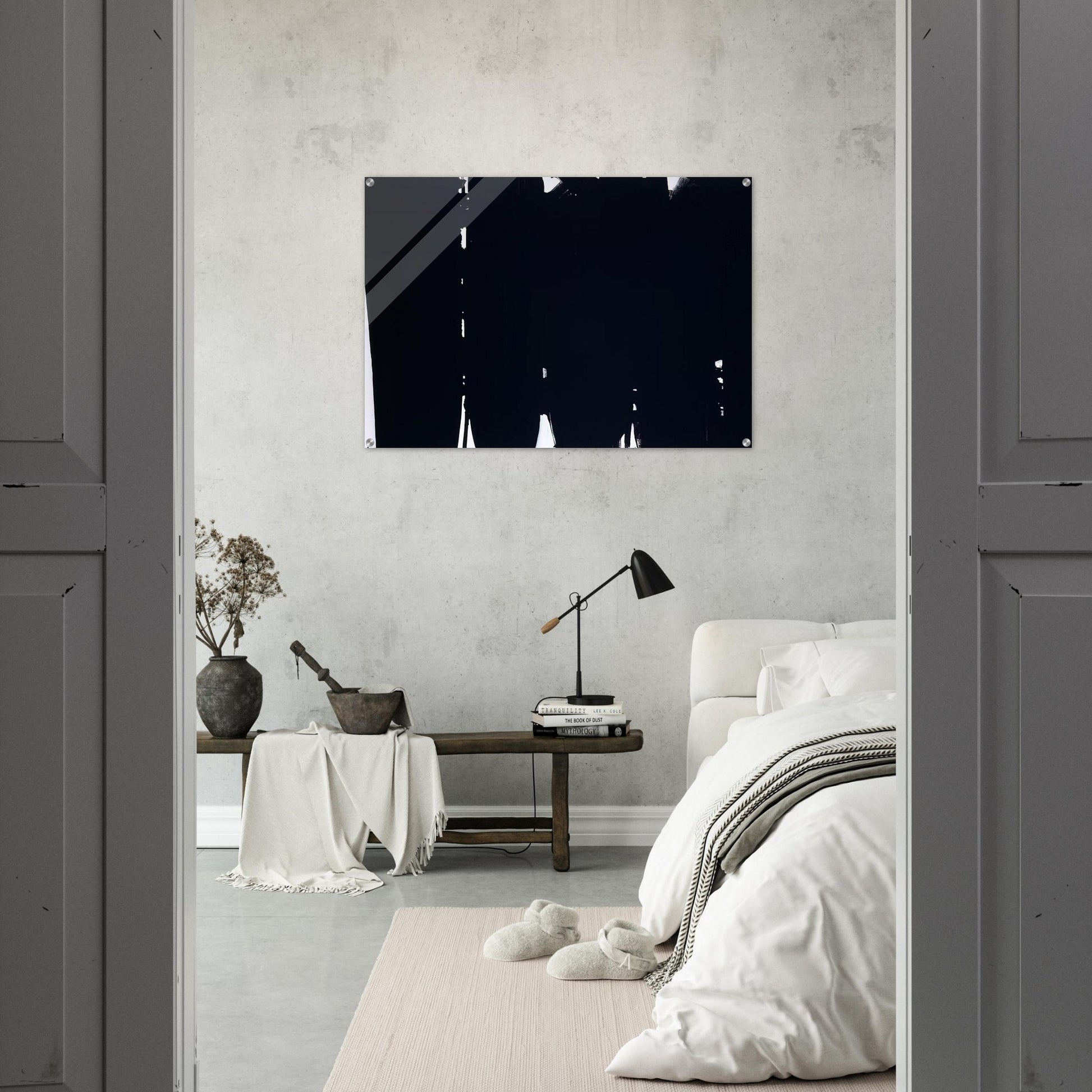 Peinture 220 x 366 cm, 14 mai 1968 - 1968 - Pierre Soulages Acrylic Print - 70x100 cm / 28x40″ inches