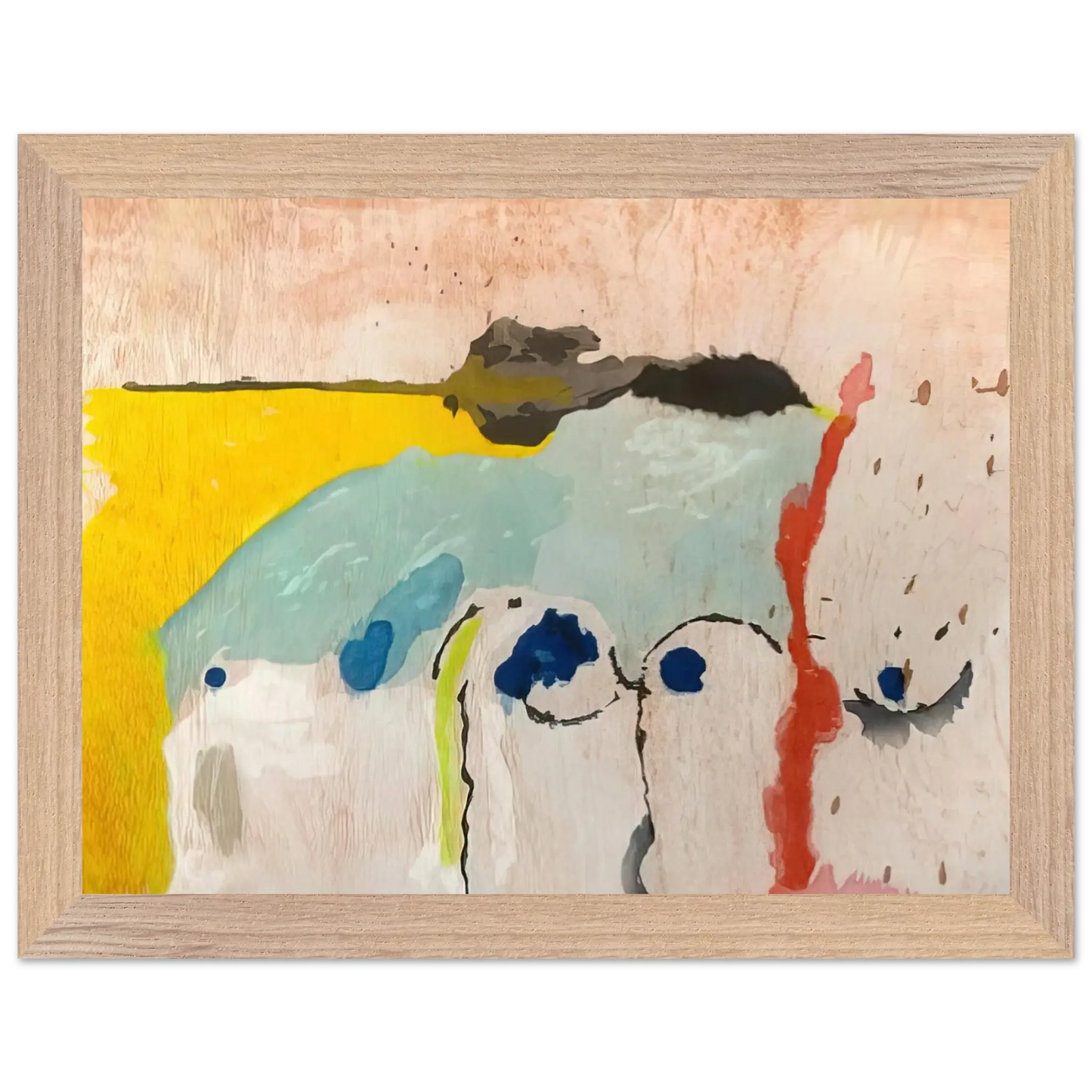 Helen Frankenthaler - Tales of Genji I - 1998 Wall art - 50x70 cm / 20x28 Inches - Fine Art Poster - -