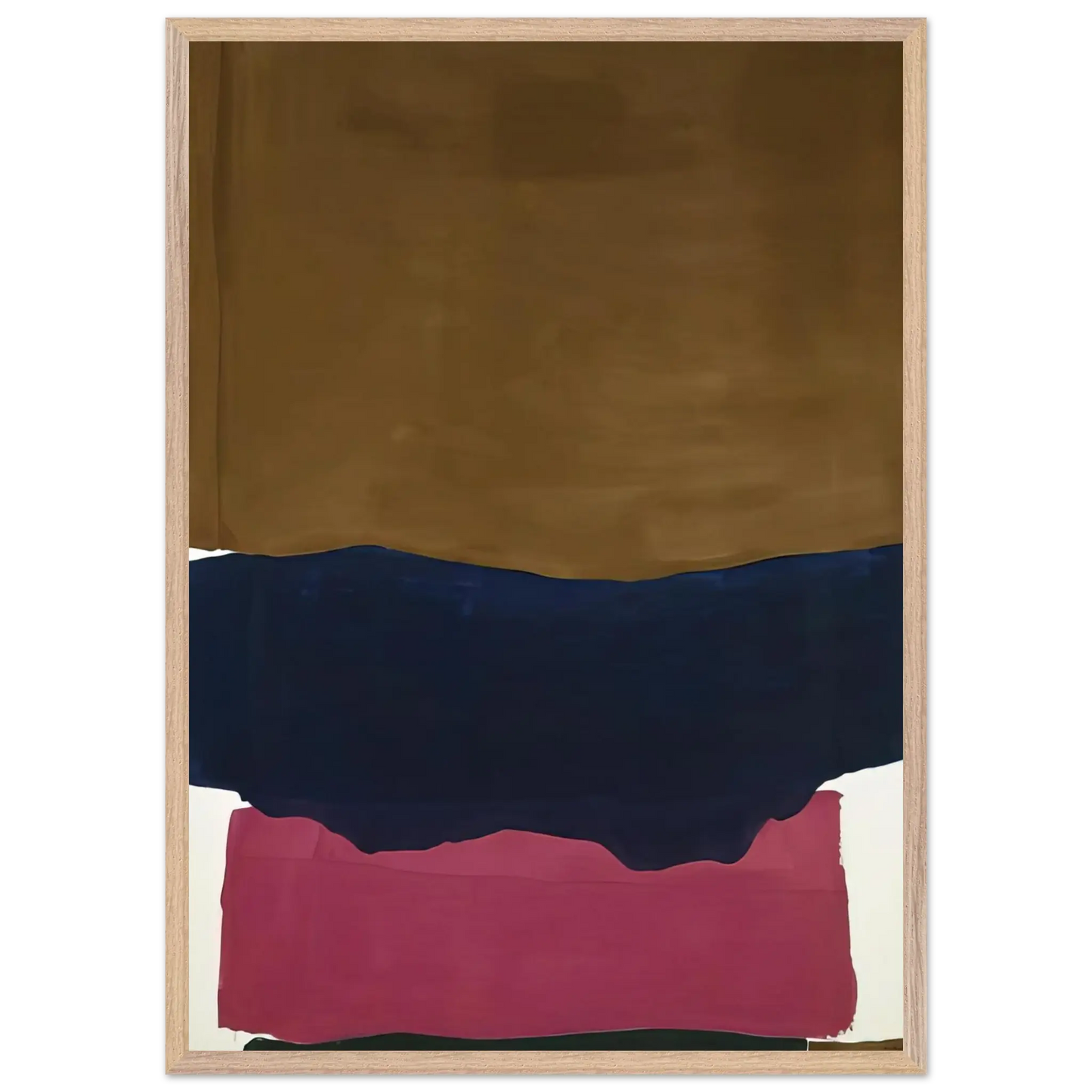 Helen Frankenthaler - Indian Summer - 1967 Wall art - A3 (29.7 x 42  cm) - Premium Wooden Framed Poster With Fine Art Paper - Black frame