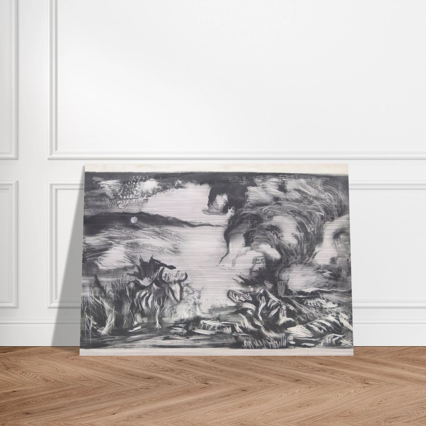 LANDSCAPE WITH STEER 1937 1 - Jackson Pollock Brushed Aluminum Print - 70x100 cm / 28x40 inches | Jackson Pollock Aluminum Print | Jackson Pollock Prints