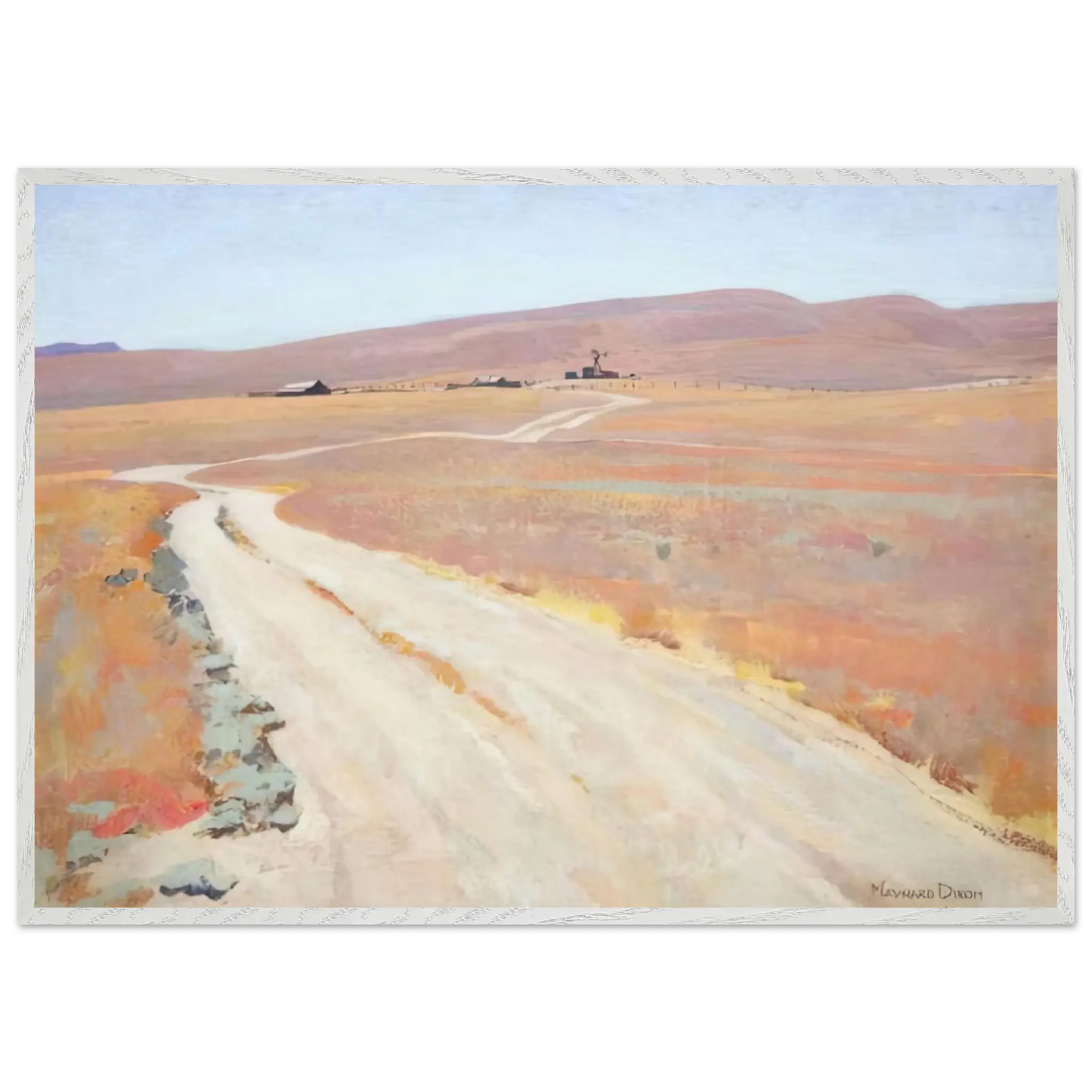 Maynard Dixon - ABANDONED RANCH 1935 Wall art - A2 (42 x 59.4  cm) - Fine Art Poster - -