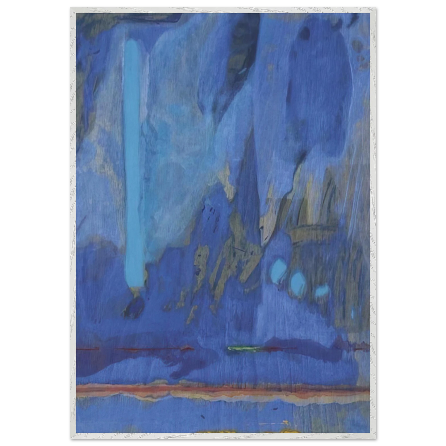 Helen Frankenthaler - Tales of Genji III - 1998 Wall art - 50x50 cm / 20x20 inches - Fine Art Poster-canvas - -