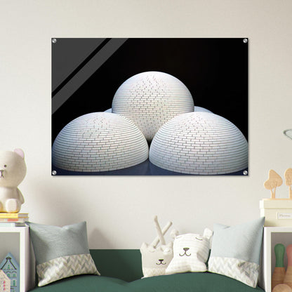 Model for Brick Structure four domes and a sphere - Sol LeWitt Acrylic Print - 70x100 cm / 28x40″ inches | Sol LeWitt Wall Art | Sol LeWitt Prints