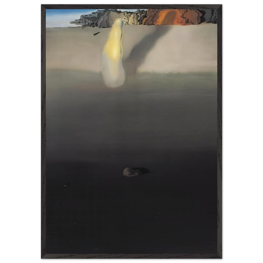 ON THE SEASHORE - Salvador Dali 70x100 cm / 28x40 inches Framed Art Print – Black Wooden Frame