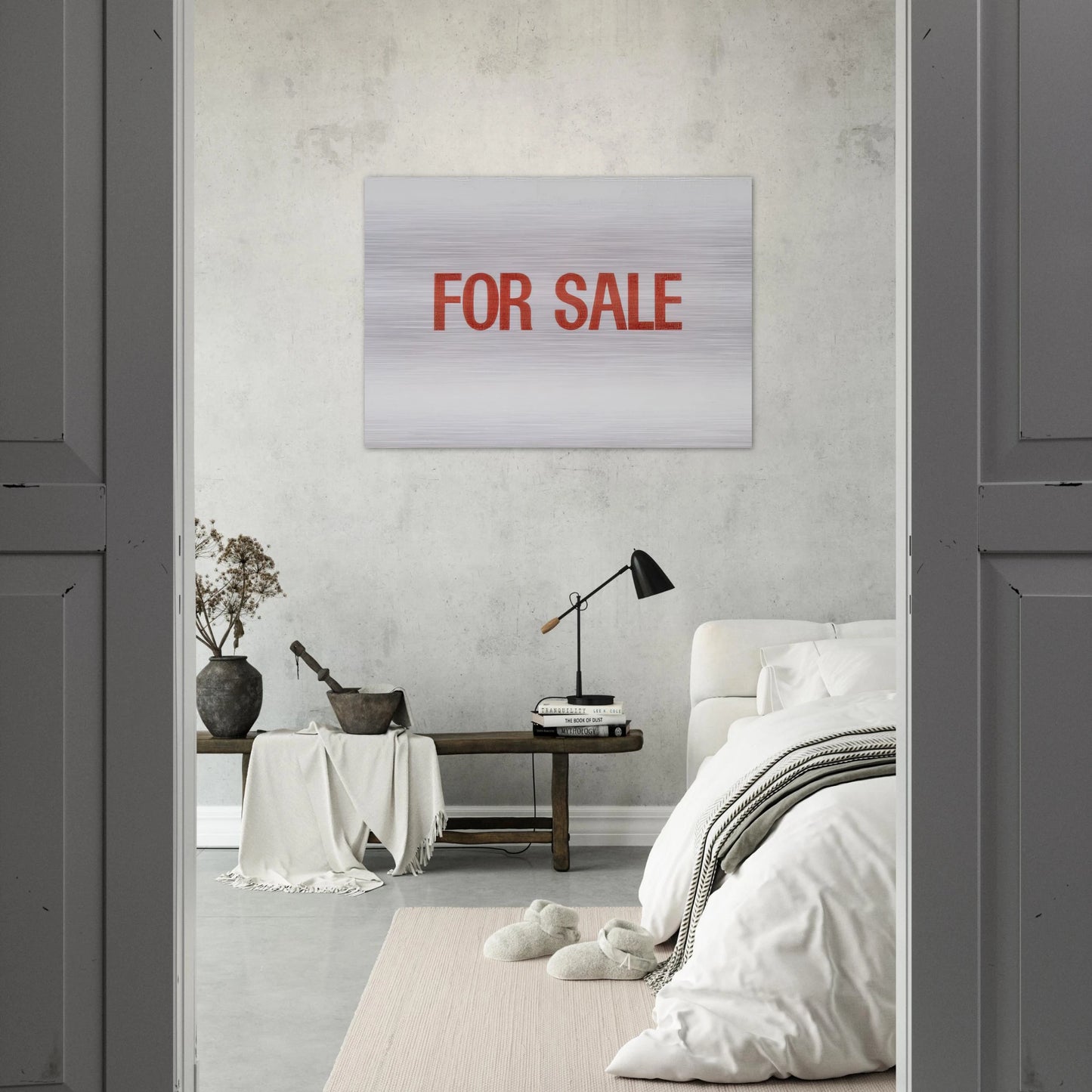 For Sale - 1962 - Billy Apple Brushed Aluminum Print - 70x100 cm / 28x40 inches | Billy Apple Aluminum Print | Billy Apple Prints