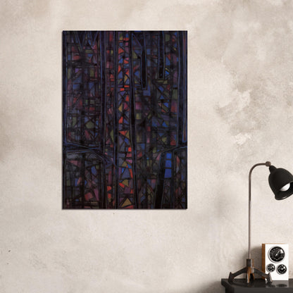 Recueillement nocturne II - 1952 - Alfred Manessier Brushed Aluminum Print - 70x100 cm / 28x40 inches | Alfred Manessier Aluminum Print | Alfred Manessier Prints