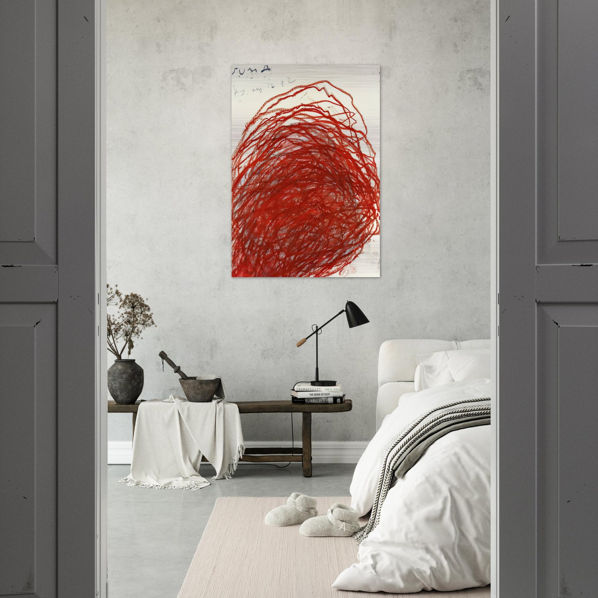 Suma - Cy Twombly Brushed Aluminum Print - 70x100 cm / 28x40 inches | Cy Twombly Aluminum Print | Cy Twombly Prints