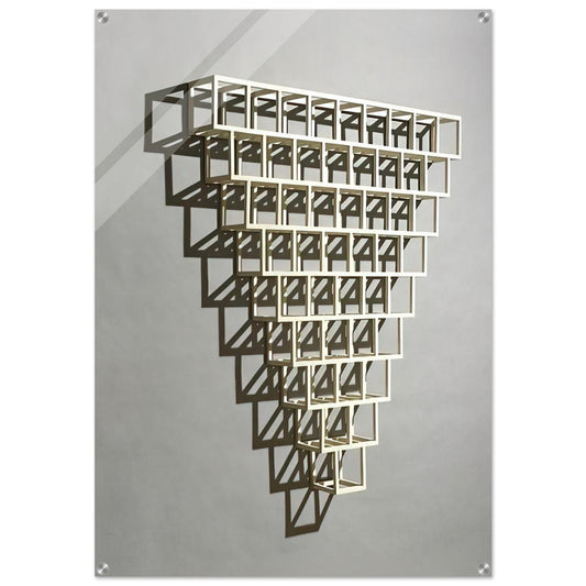 9-8-7-6-5-4-3-2-1 Half Off - Sol LeWitt Acrylic Print - 70x100 cm / 28x40″ inches