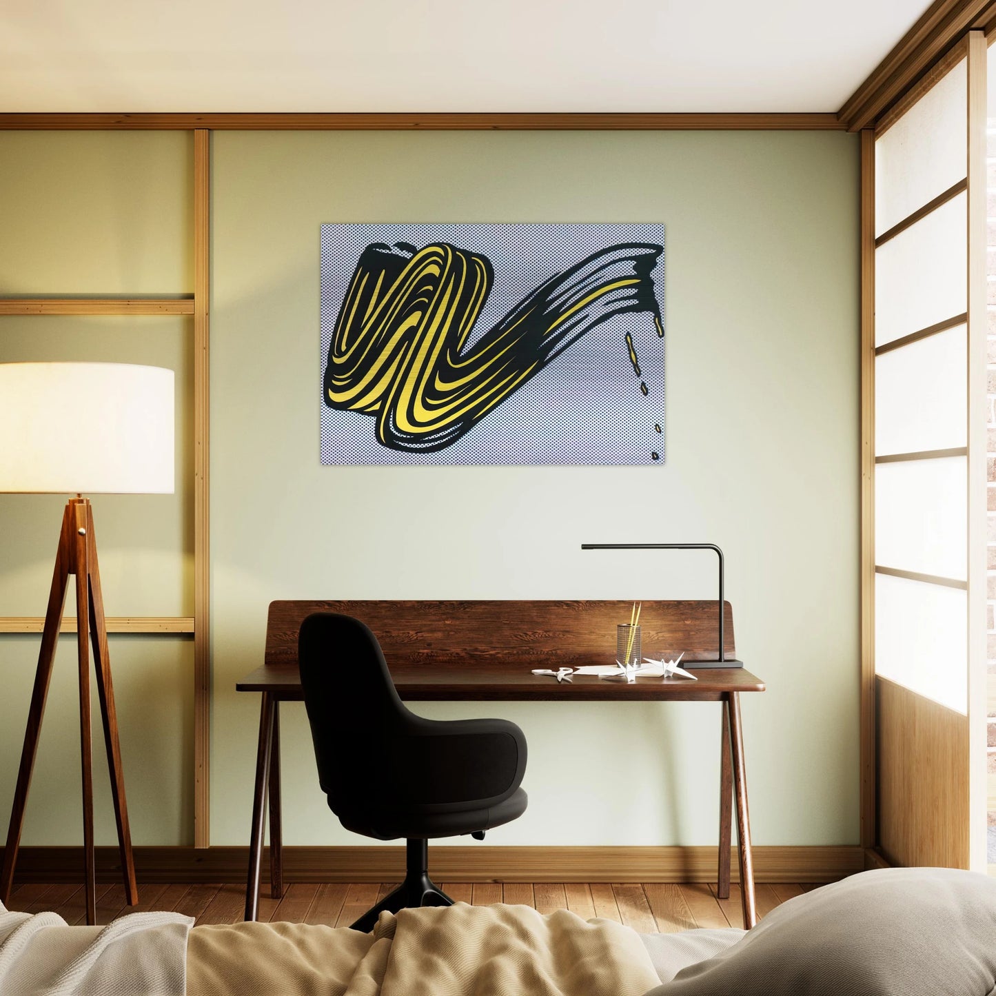 BRUSHSTROKE 1965 0 - Roy Lichtenstein Brushed Aluminum Print - 70x100 cm / 28x40 inches | Roy Lichtenstein Aluminum Print | Roy Lichtenstein Prints