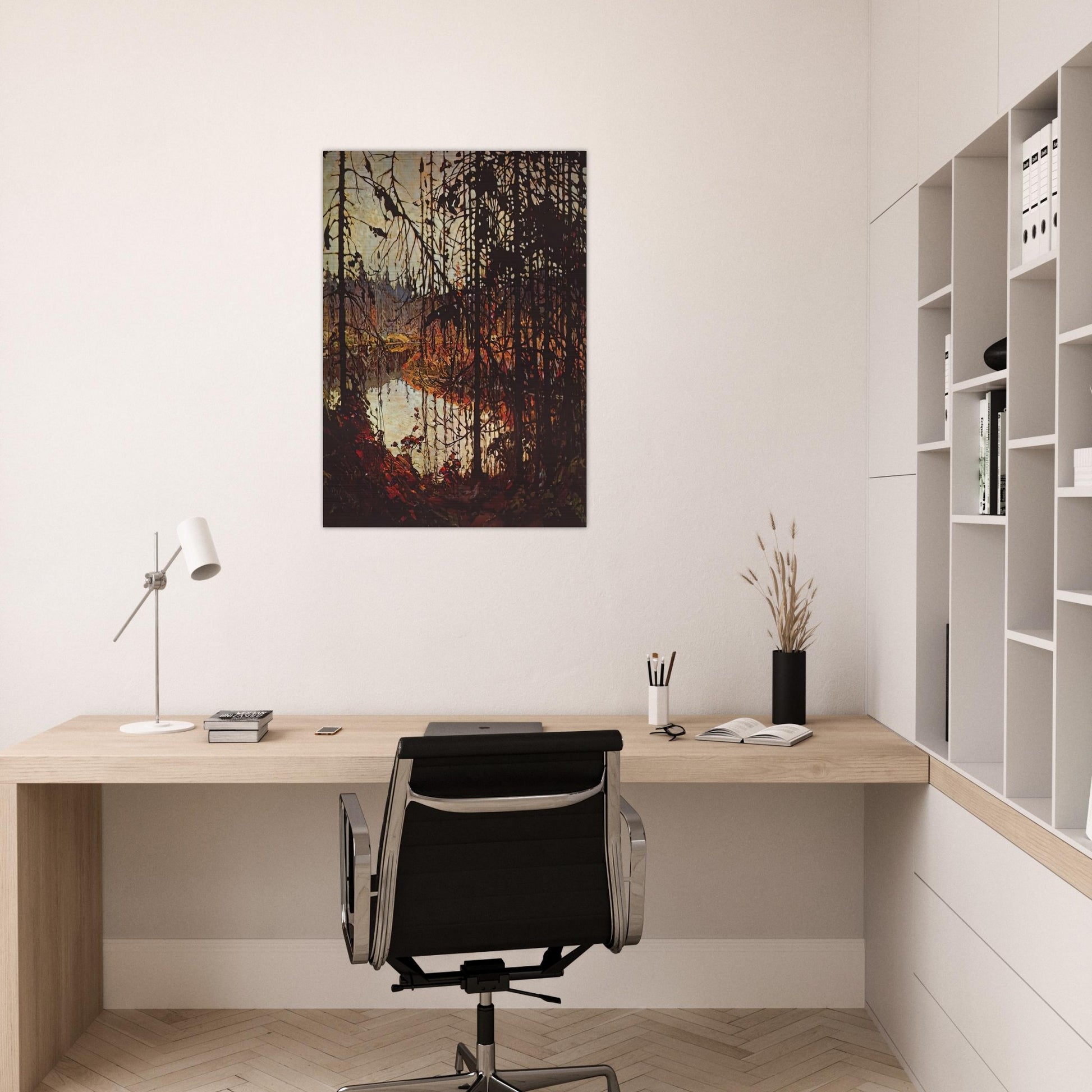NORTHERN RIVER 1915 - Tom Thomson Brushed Aluminum Print - 70x100 cm / 28x40 inches | Tom Thomson Aluminum Print | Tom Thomson Prints