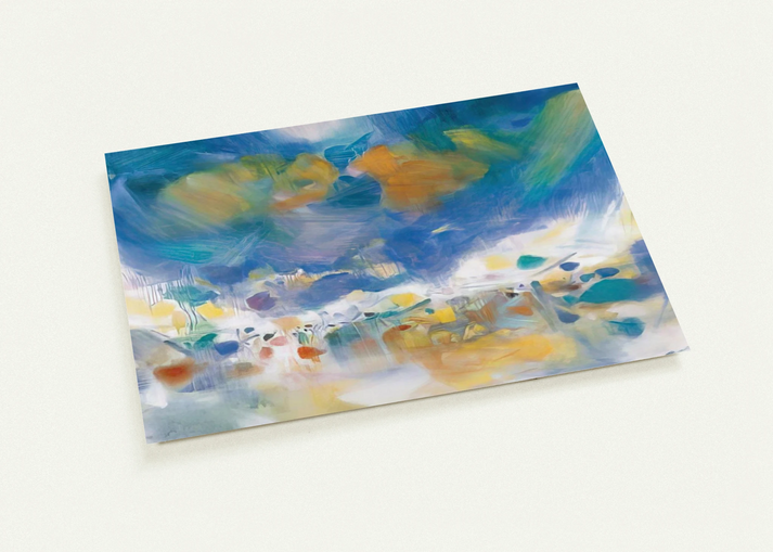 LE VOILE DES ILLUSIONS 2007 By Chu teh Chun Pack of 10 Post Cards | Chu teh Chun Post Cards | A6 (10.5 x 14.8 cm) - 4.1 x 5.8 inches