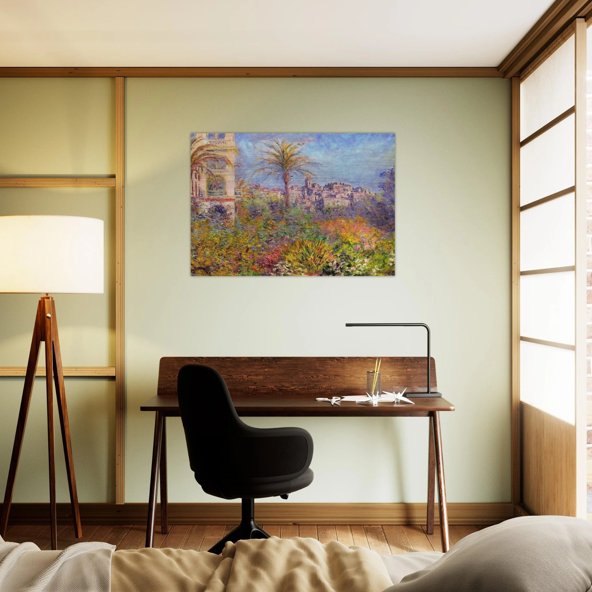 Villas at Bordighera 03 - claude monet Brushed Aluminum Print - 70x100 cm / 28x40 inches | claude monet Aluminum Print | claude monet Prints