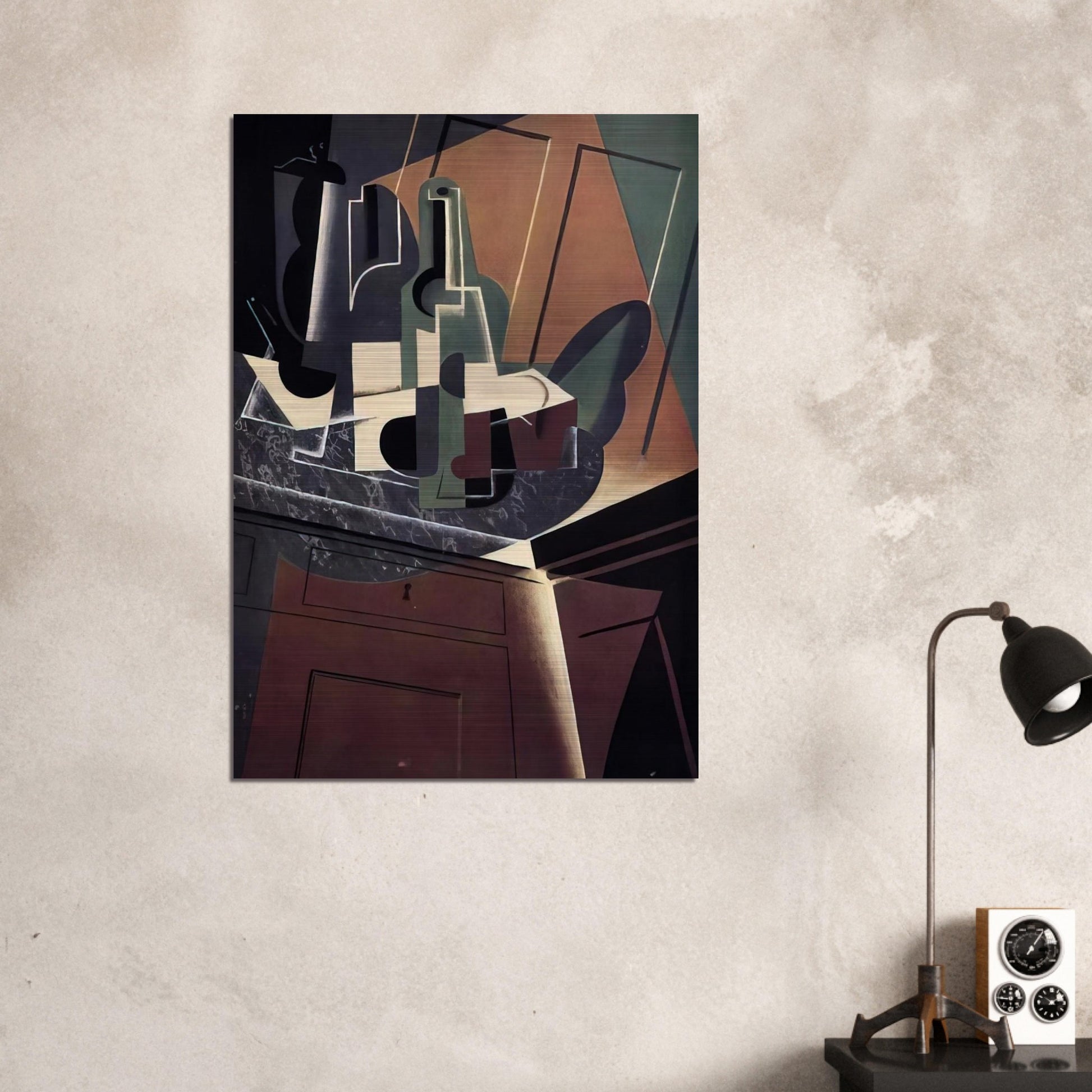 THE SIDEBOARD 1917 - Juan Gris Brushed Aluminum Print - 70x100 cm / 28x40 inches | Juan Gris Aluminum Print | Juan Gris Prints
