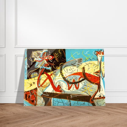 STENOGRAPHIC FIGURE - Jackson Pollock Acrylic Print - 70x100 cm / 28x40″ inches