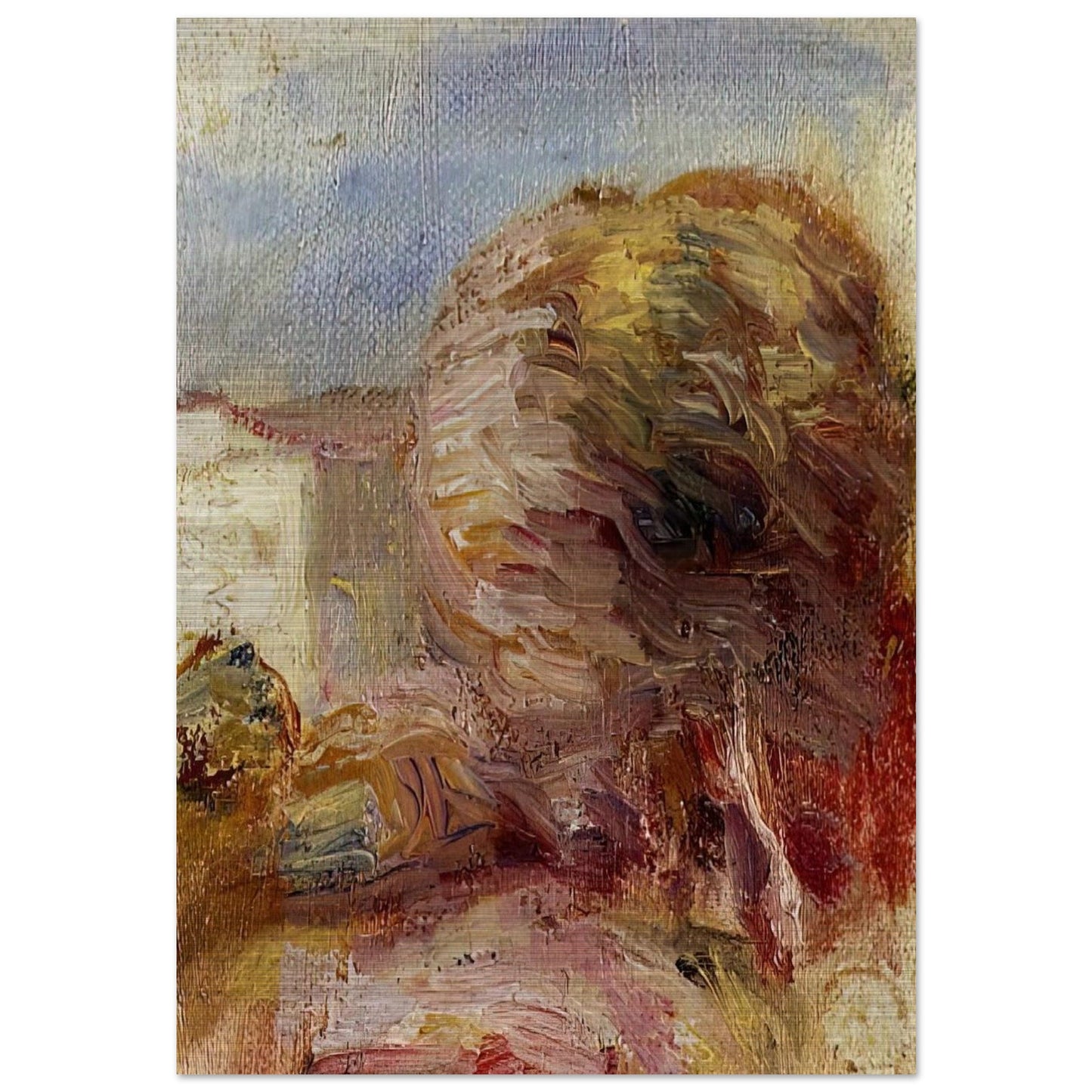 La Poste at Cagnes - Pierre-Auguste Renoir Brushed Aluminum Print - 70x100 cm / 28x40 inches | Pierre-Auguste Renoir Aluminum Print | Pierre-Auguste Renoir Prints