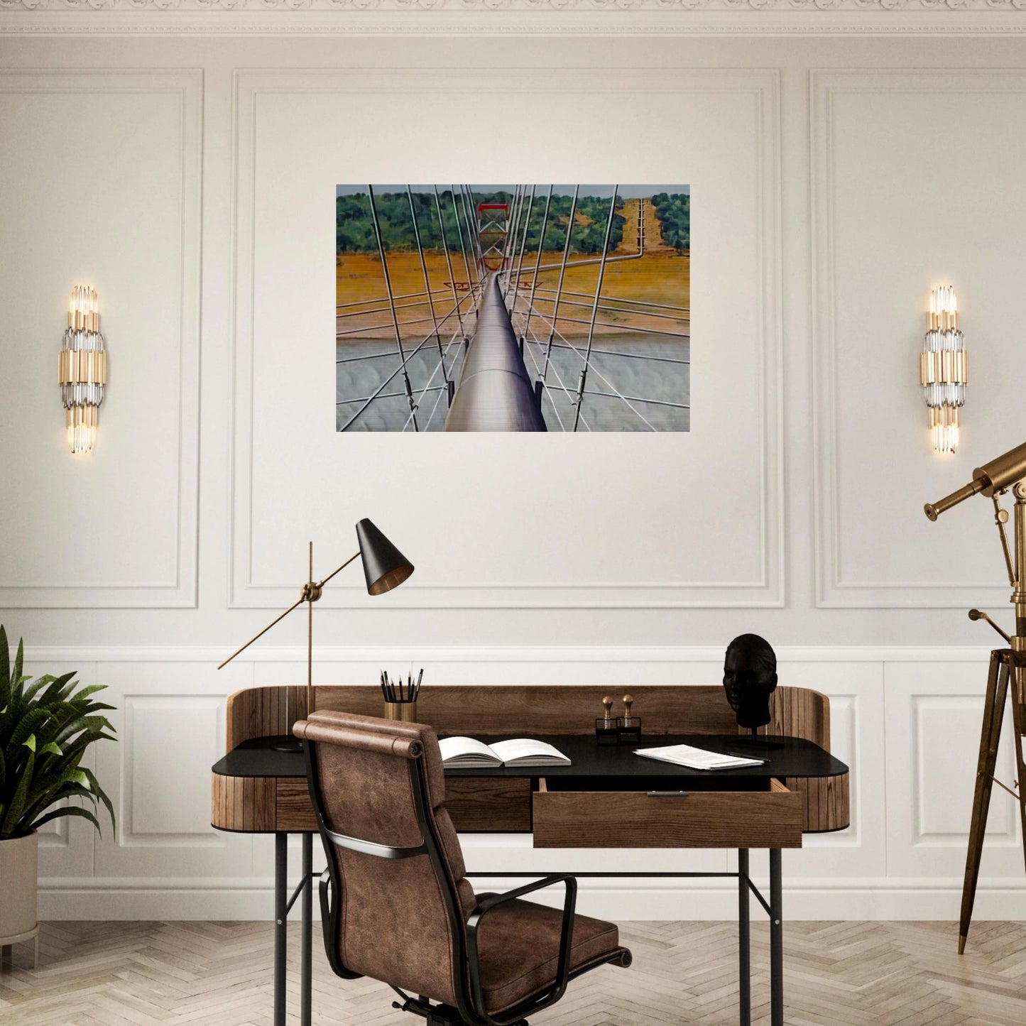 Pipeline - 1955 - Clarence Holbrook Carter Brushed Aluminum Print - 70x100 cm / 28x40 inches | Clarence Holbrook Carter Aluminum Print | Clarence Holbrook Carter Prints