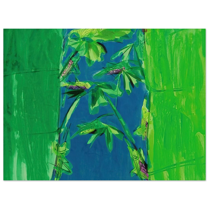 Walasse Ting - Early Summer - 1980  75x100 cm / 30x40inches Fine Art Poster