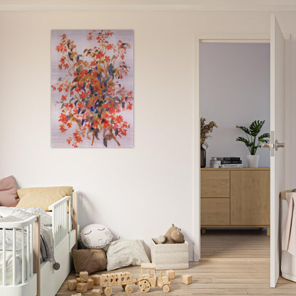 Still Life with Fuscias - Pierre-Auguste Renoir Brushed Aluminum Print - 70x100 cm / 28x40 inches | Pierre-Auguste Renoir Aluminum Print | Pierre-Auguste Renoir Prints