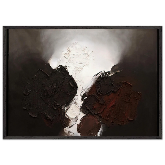 210 B 1960 - Luis Feito 70x100 cm / 28x40 inches Framed Art Print – Black Wooden Frame