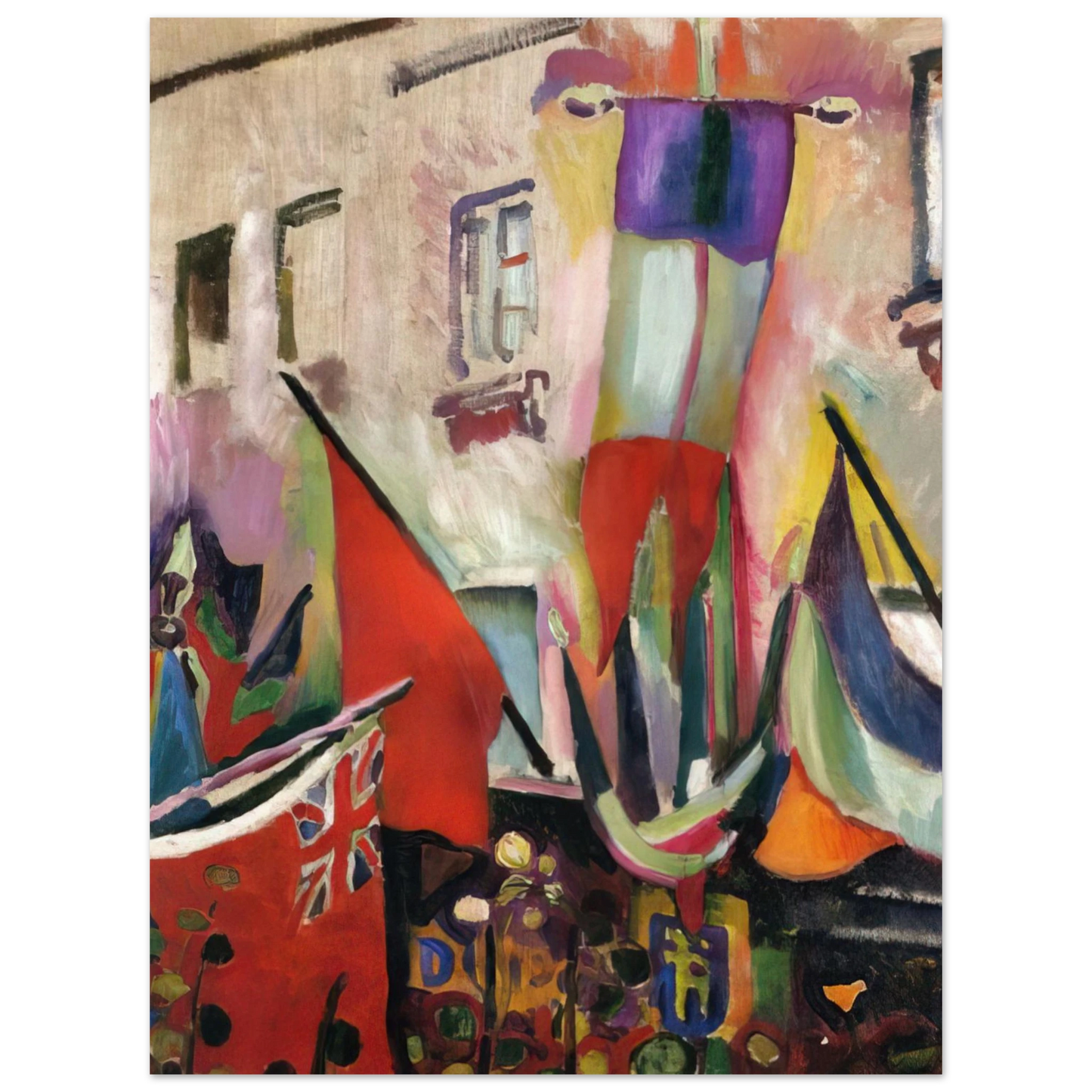 Raoul Dufy - FLAGS 1906  75x100 cm / 30x40inches Fine Art Poster