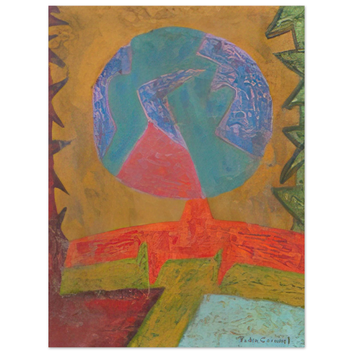 Pedro Coronel - Luna  75x100 cm / 30x40inches Fine Art Poster