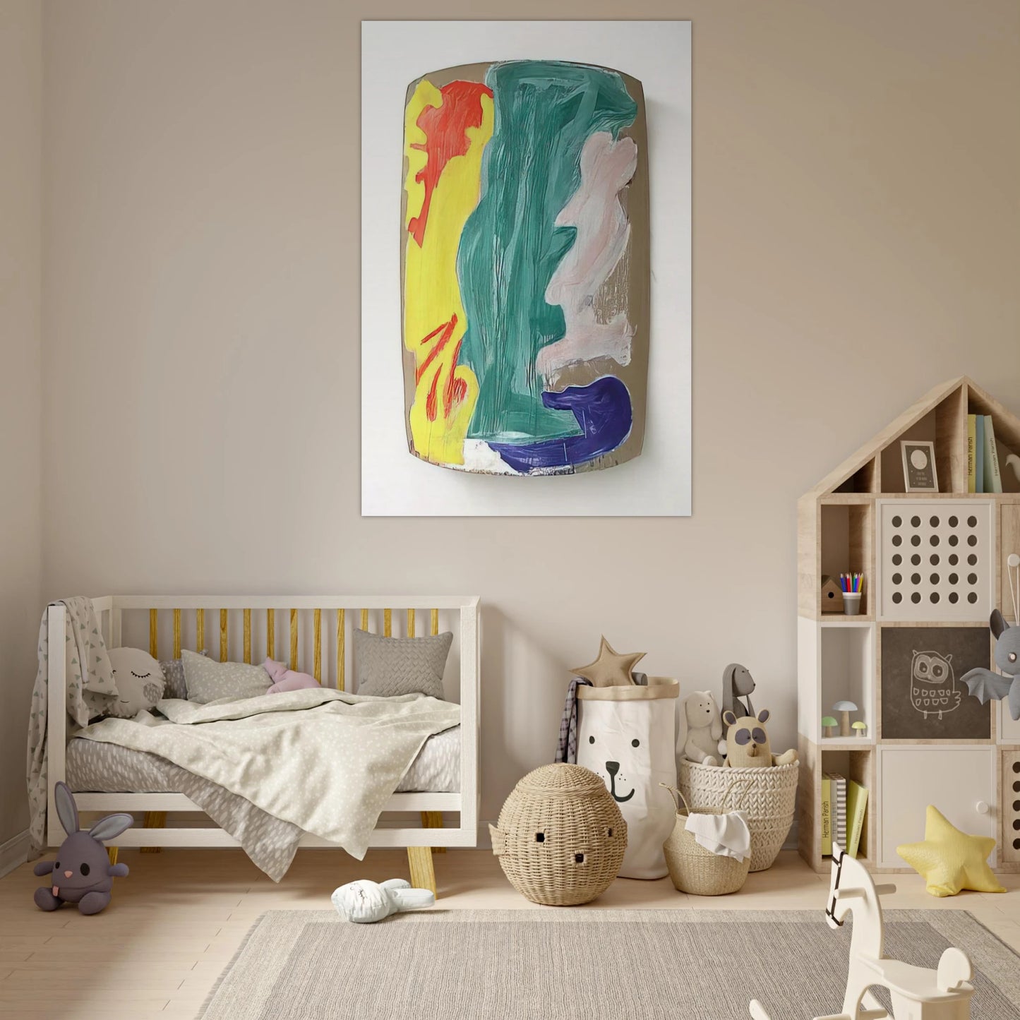 Baton - 1986 - Ron Gorchov Art Prints - 100x150 cm / 40x60″ inches | Ron Gorchov Poster | Ron Gorchov Prints