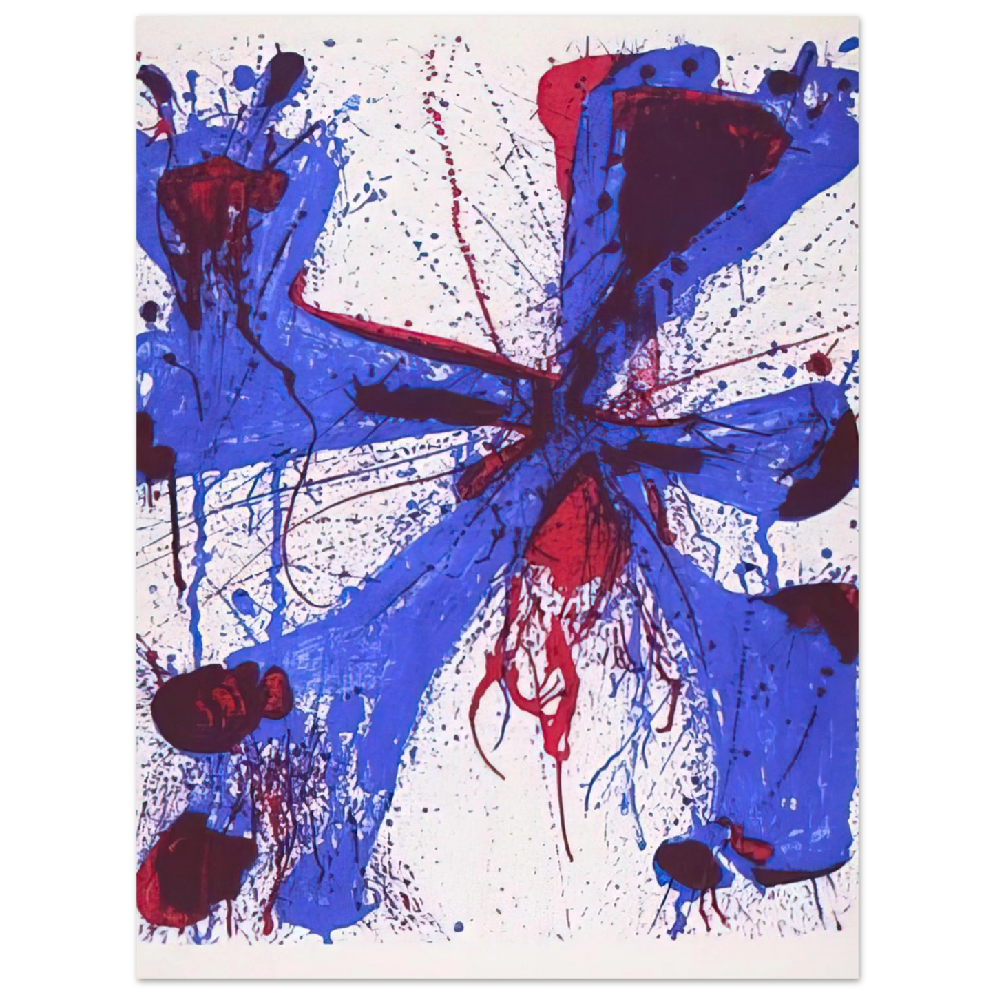 Sam Francis - Damn Braces  75x100 cm / 30x40inches Fine Art Poster