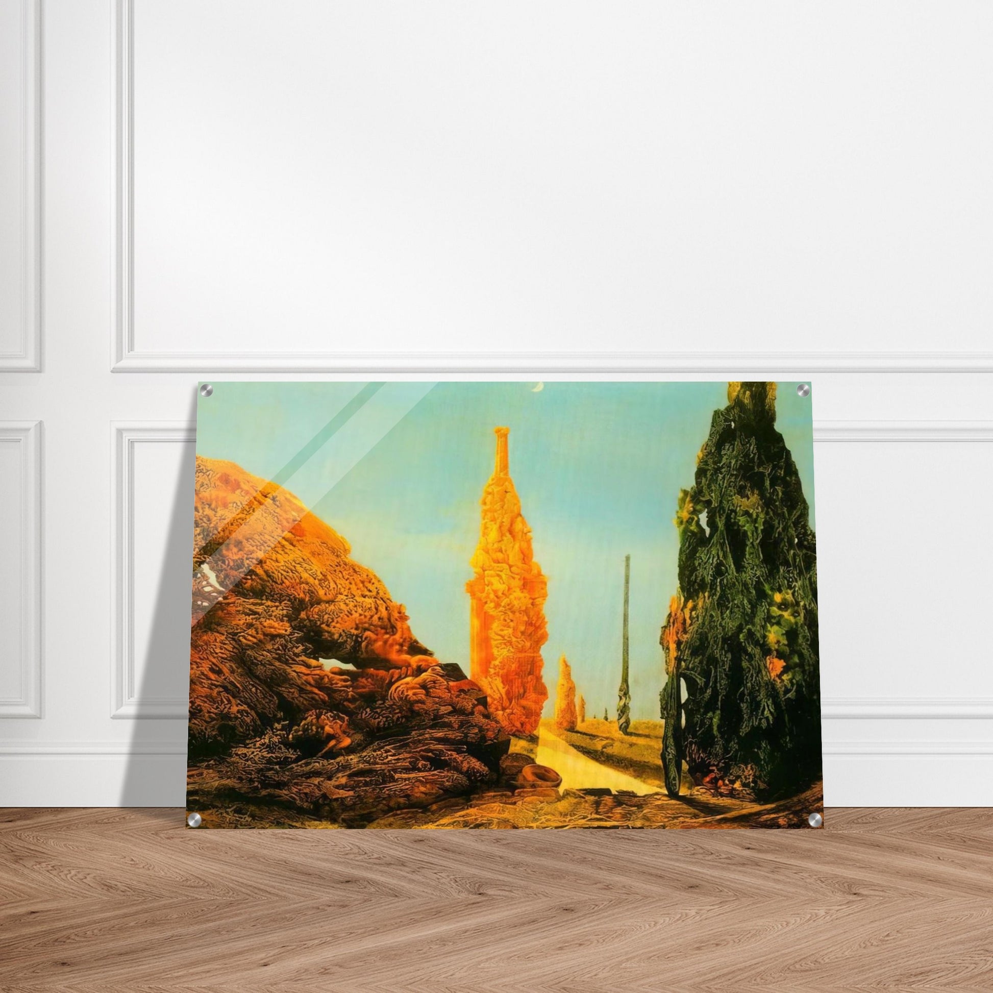 Lone Tree and United Trees - Max Ernst Acrylic Print - 70x100 cm / 28x40″ inches