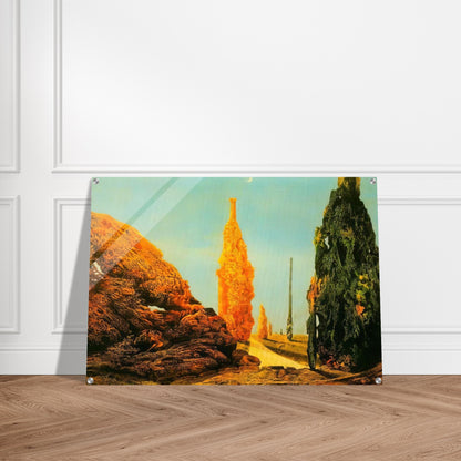 Lone Tree and United Trees - Max Ernst Acrylic Print - 70x100 cm / 28x40″ inches