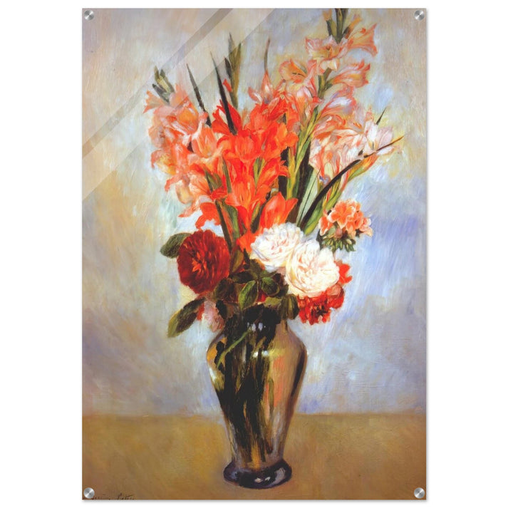 Gladioli - Pierre-Auguste Renoir Acrylic Print - 70x100 cm / 28x40″ inches | Pierre-Auguste Renoir Wall Art | Pierre-Auguste Renoir Prints