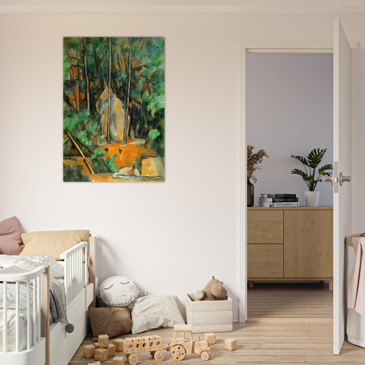 In the Park of Chateau Noir - Paul Cézanne Brushed Aluminum Print - 70x100 cm / 28x40 inches | Paul Cézanne Aluminum Print | Paul Cézanne Prints