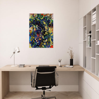 Untitled  SFP94-63  SFF 1737  - Sam Francis Brushed Aluminum Print - 70x100 cm / 28x40 inches | Sam Francis Aluminum Print | Sam Francis Prints