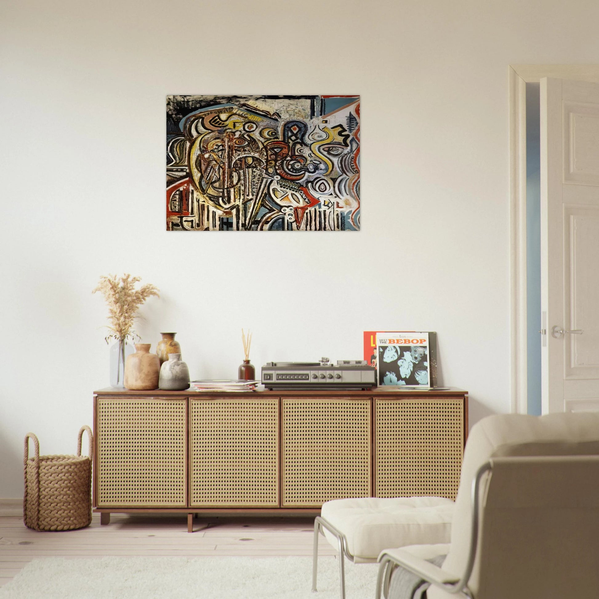 Portrait of Pegeen - Richard Pousette-Dart Brushed Aluminum Print - 70x100 cm / 28x40 inches | Richard Pousette-Dart Aluminum Print | Richard Pousette-Dart Prints