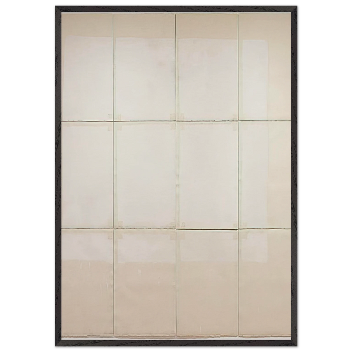 Classico 5 - Robert Ryman 70x100 cm / 28x40 inches Framed Art Print – Black Wooden Frame