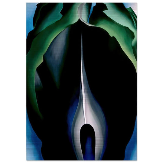 Jack-in-the-Pulpit No. IV - Georgia O'Keeffe Brushed Aluminum Print - 70x100 cm / 28x40 inches | Georgia O'Keeffe Aluminum Print | Georgia O'Keeffe Prints