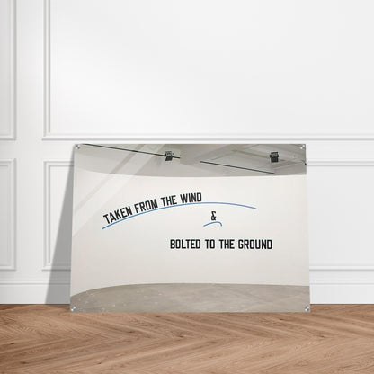 Taken From the Wind... - 2009 - Lawrence Weiner Acrylic Print - 70x100 cm / 28x40″ inches