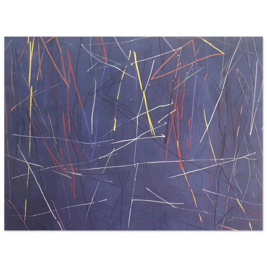 Ronnie Landfield - Gates of Blue - 1975  75x100 cm / 30x40inches Fine Art Poster