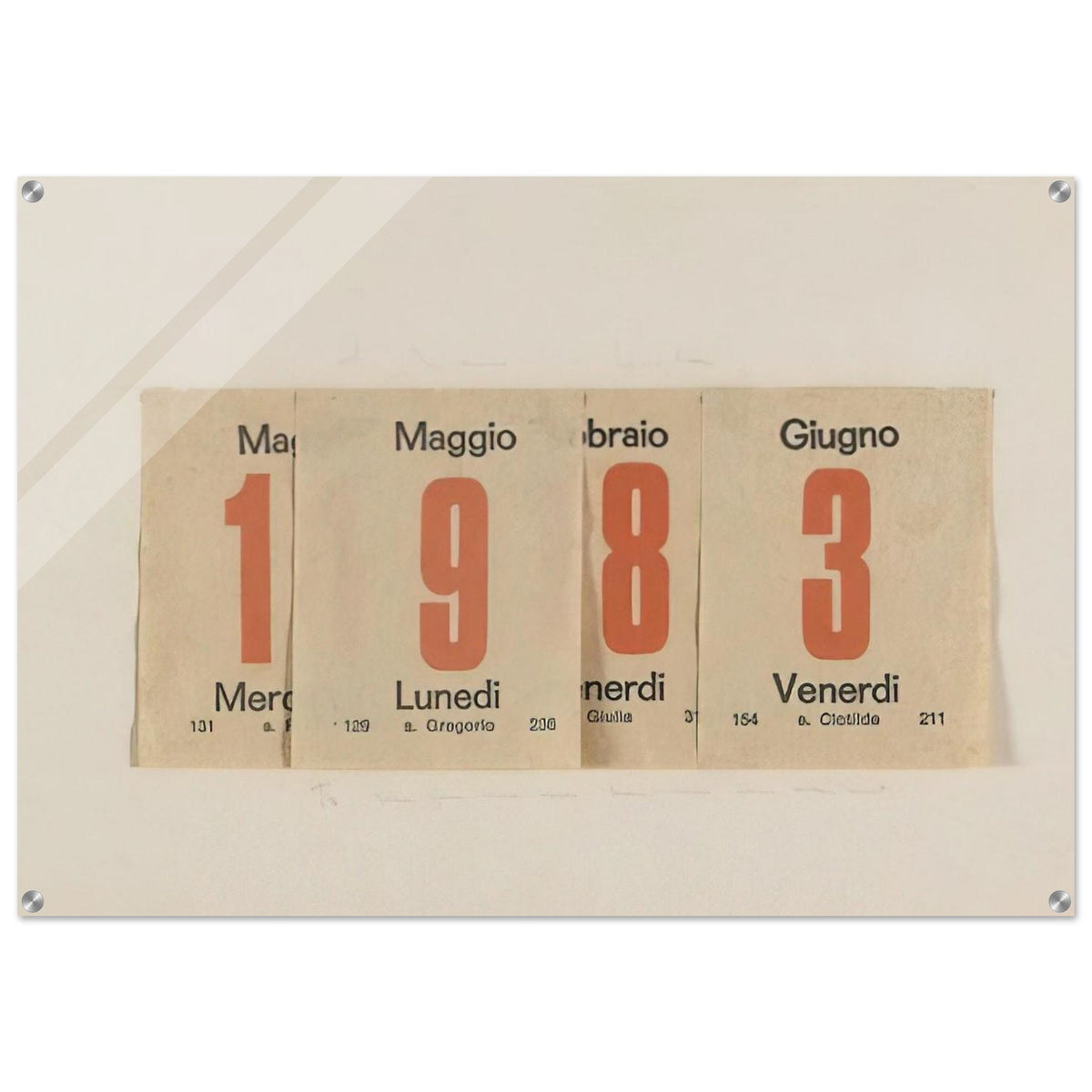 1983 - Alighiero Boetti Acrylic Print - 70x100 cm / 28x40″ inches