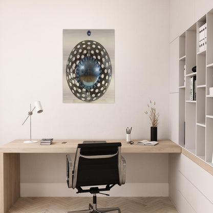Perforaciones con reflexion - 1967 - Gyula Kosice Brushed Aluminum Print - 70x100 cm / 28x40 inches | Gyula Kosice Aluminum Print | Gyula Kosice Prints
