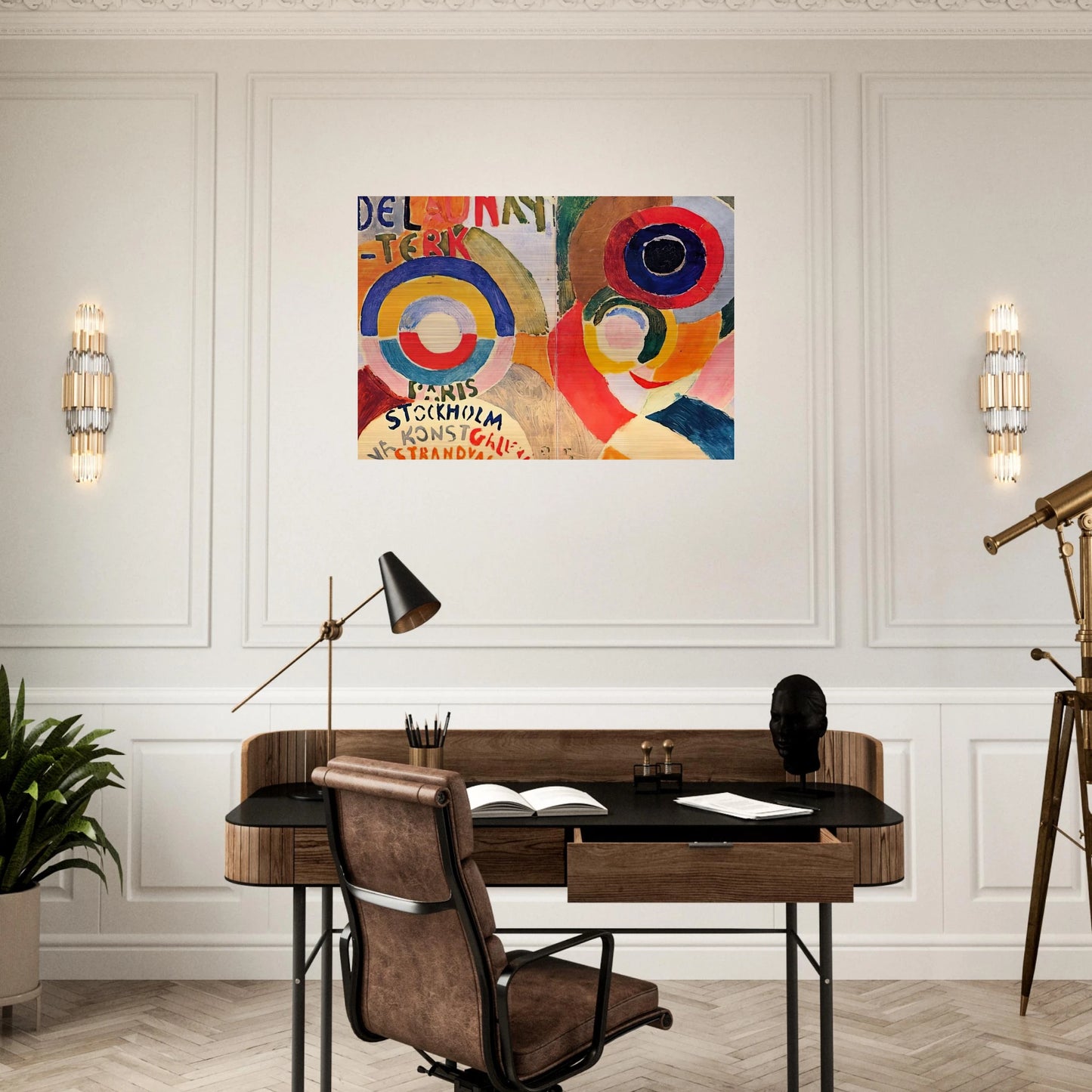 MODERNISM - Sonia Delaunay Brushed Aluminum Print - 70x100 cm / 28x40 inches | Sonia Delaunay Aluminum Print | Sonia Delaunay Prints