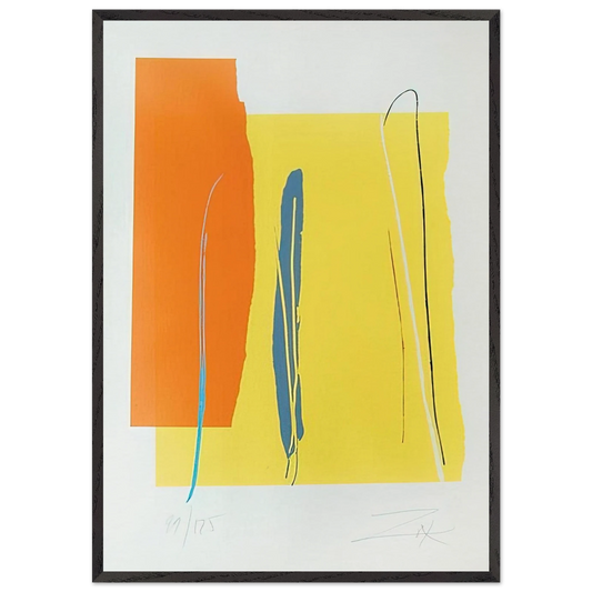 Niagara Series IV - 1980 - Larry Zox 70x100 cm / 28x40 inches Framed Art Print – Black Wooden Frame