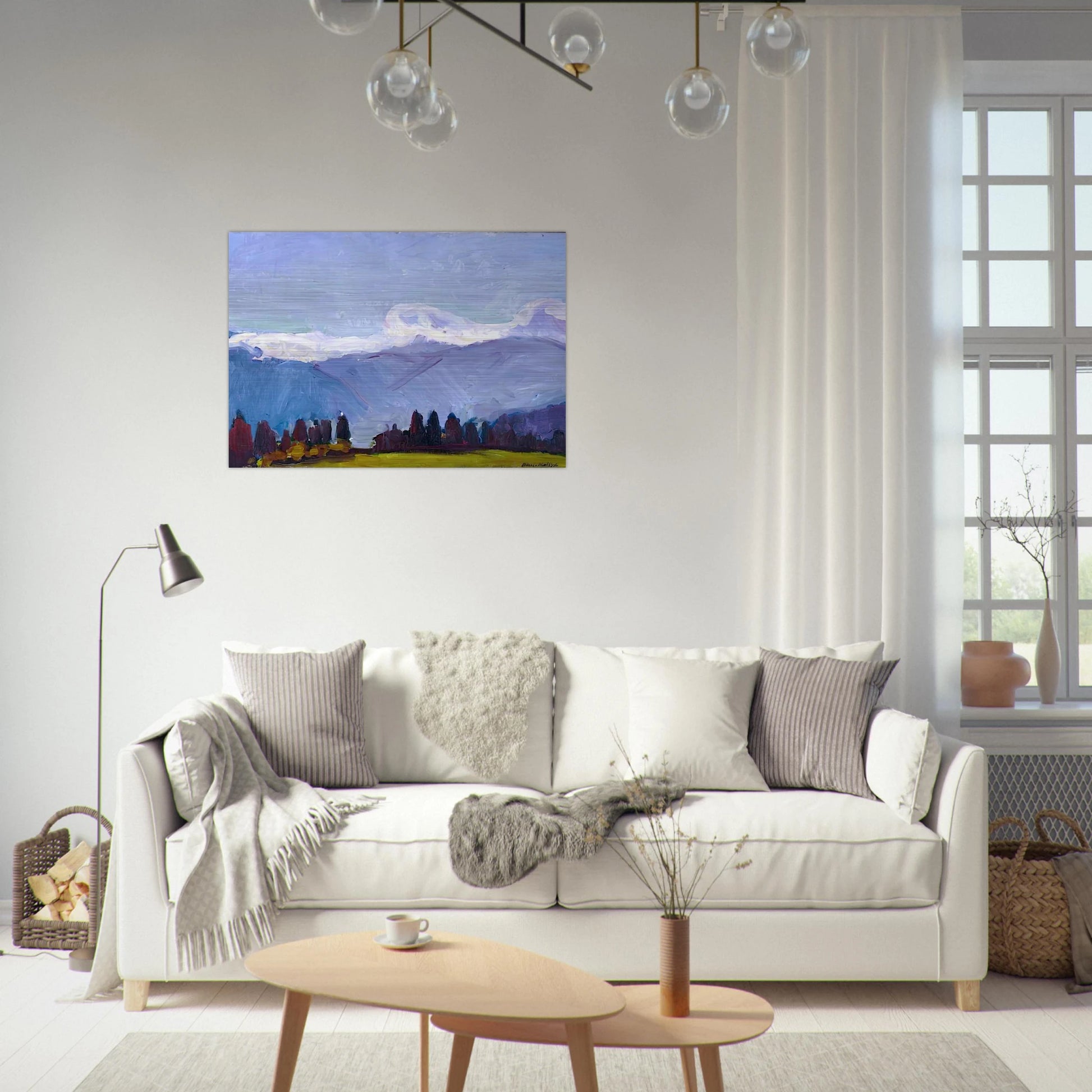 GREEN NEEDLES ON THE CROSS JAVERNAZ 1901 - Henri Matisse Brushed Aluminum Print - 70x100 cm / 28x40 inches | Henri Matisse Aluminum Print | Henri Matisse Prints