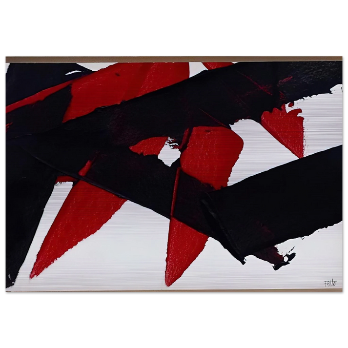 UNTITLED 2007 - Luis Feito Brushed Aluminum Print - 70x100 cm / 28x40 inches | Luis Feito Aluminum Print | Luis Feito Prints