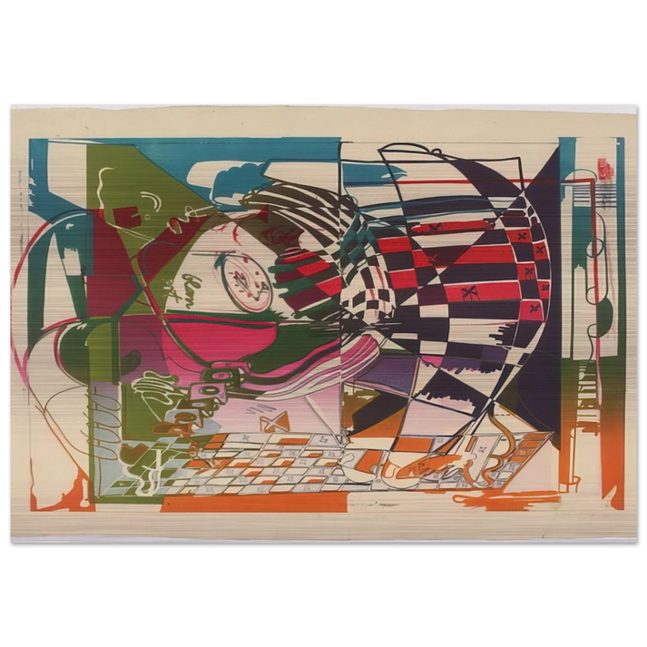 Double Somersault - 1972 - Dieter Roth Brushed Aluminum Print - 70x100 cm / 28x40 inches | Dieter Roth Aluminum Print | Dieter Roth Prints
