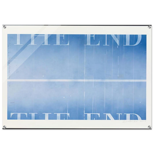 THE END 40 2003 - Edward Ruscha Acrylic Print - 70x100 cm / 28x40″ inches
